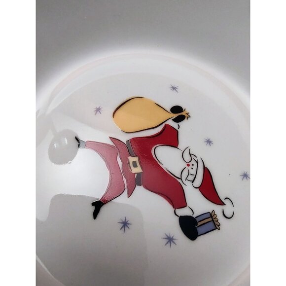 Merry Brite 4 Piece Porcelain Dinnerware Set Santa Claus Pattern,  Vintage - Picture 2 of 10